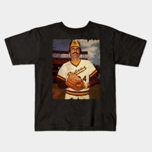 Rollie Fingers - Left Oakland Athletics, Signed With San Diego Padres Kids T-Shirt